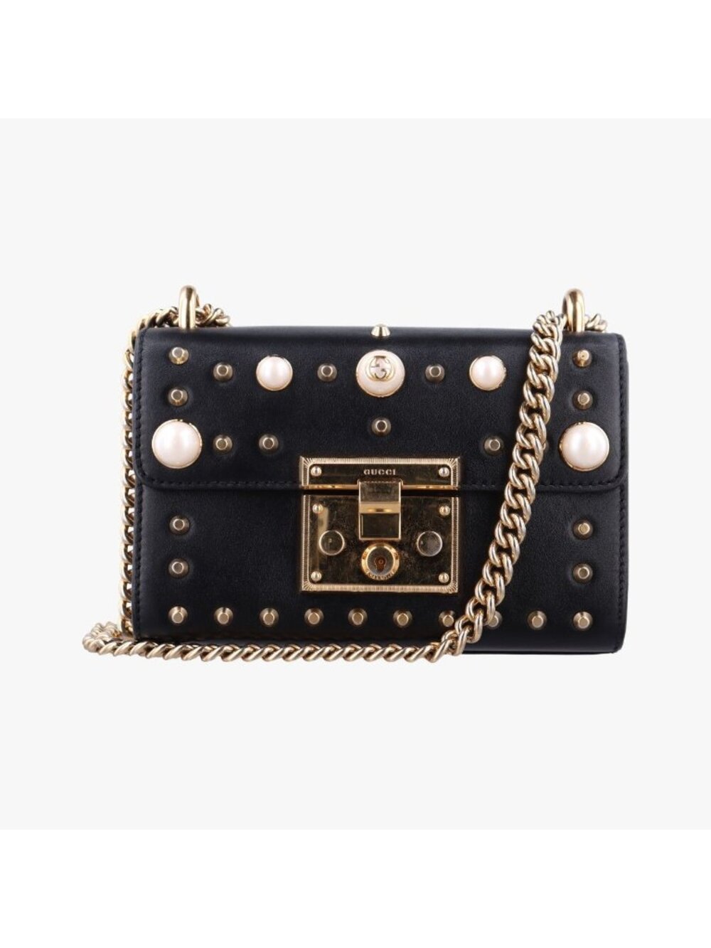 Gucci Padlock Black Leather